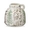 Small Pine Tree Decorative Vase - White Multi Ceramic Novelty Vase for Christmas - 5" H x 5" L x 5" W - Wipe Clean